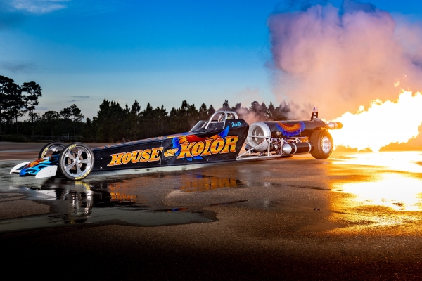 Flame-Throwing Jet Dragsters