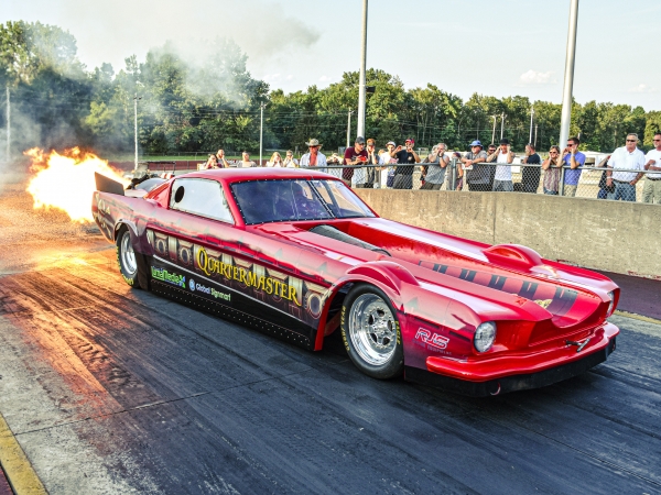 Flame-Throwing Jet Funny Cars